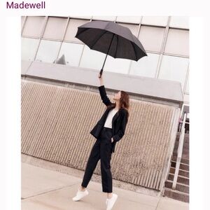 Madewell Tapered Hudson Pull on Crop Pants